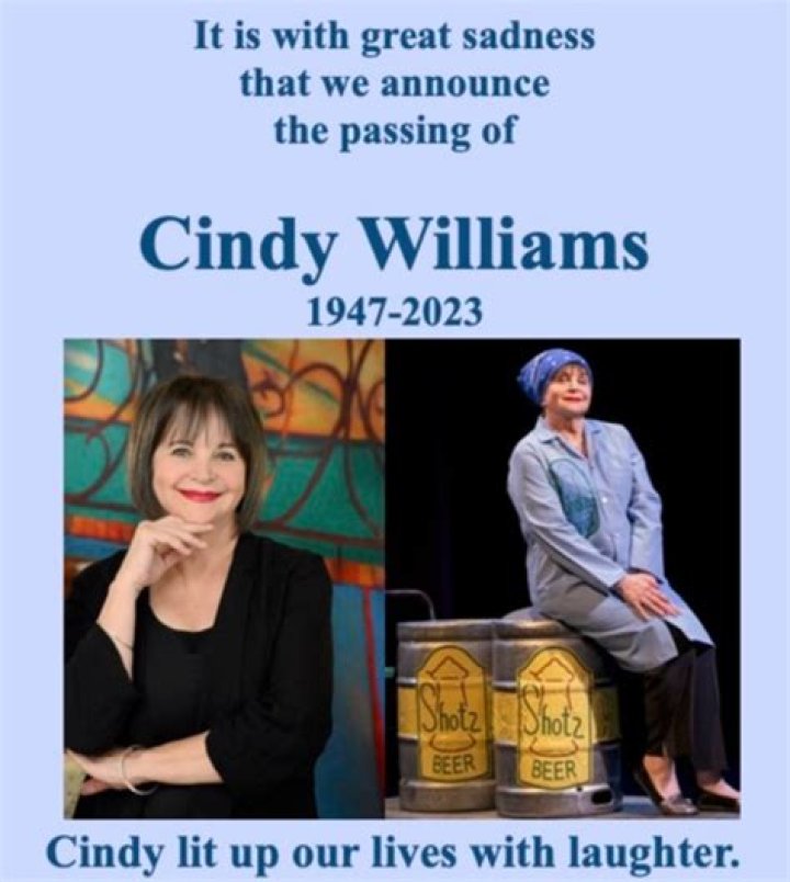 Cindy Williams - Bio, Age, Wiki, Facts and Family
